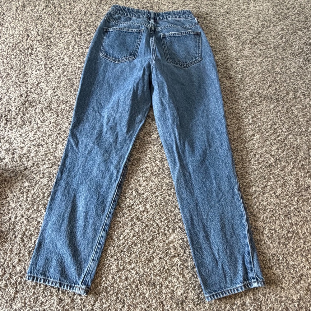 PacSun Mom Jeans Womens 24 Medium Wash High Waisted Tapered Denim Blue - Picture 4 of 4